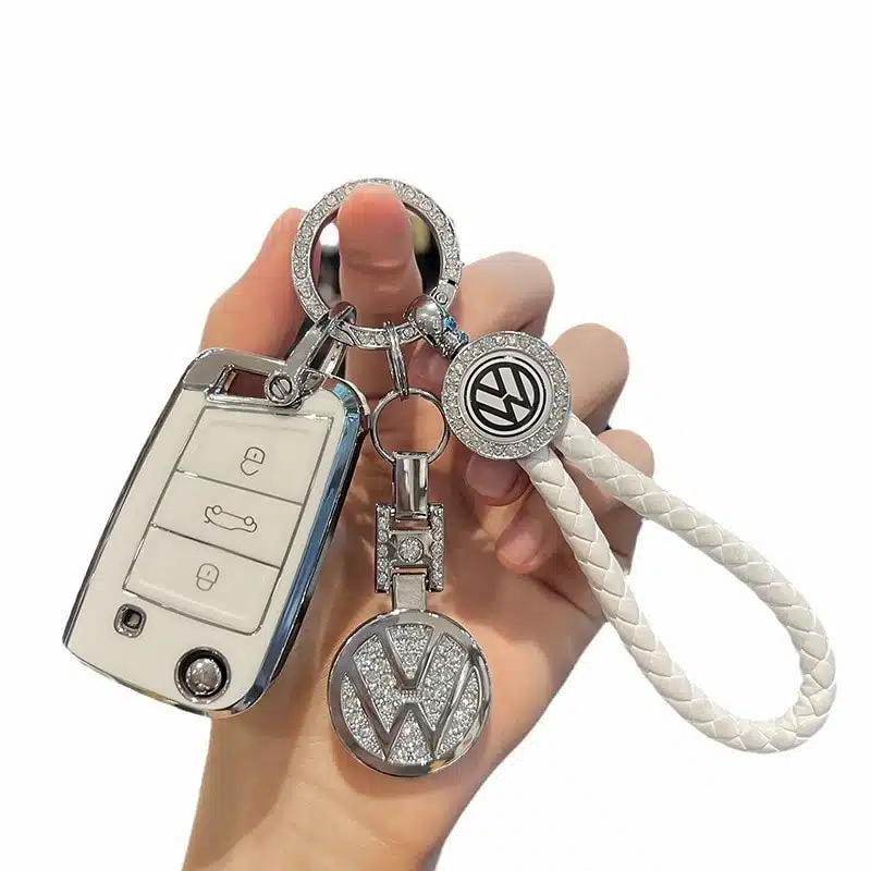 Premium VW Key Chain with Soft TPU Cover 1 VW Car Key chain