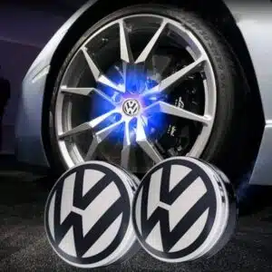 VW floating center caps fast snap-in installation — direct replacement for factory wheel center cap