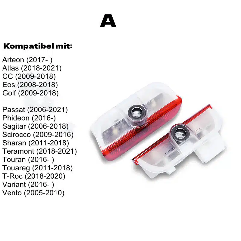 2Pcs/Set VW Golf R Door Lights 3 2Pcs/Set VW Golf R Door Lights - Image 3