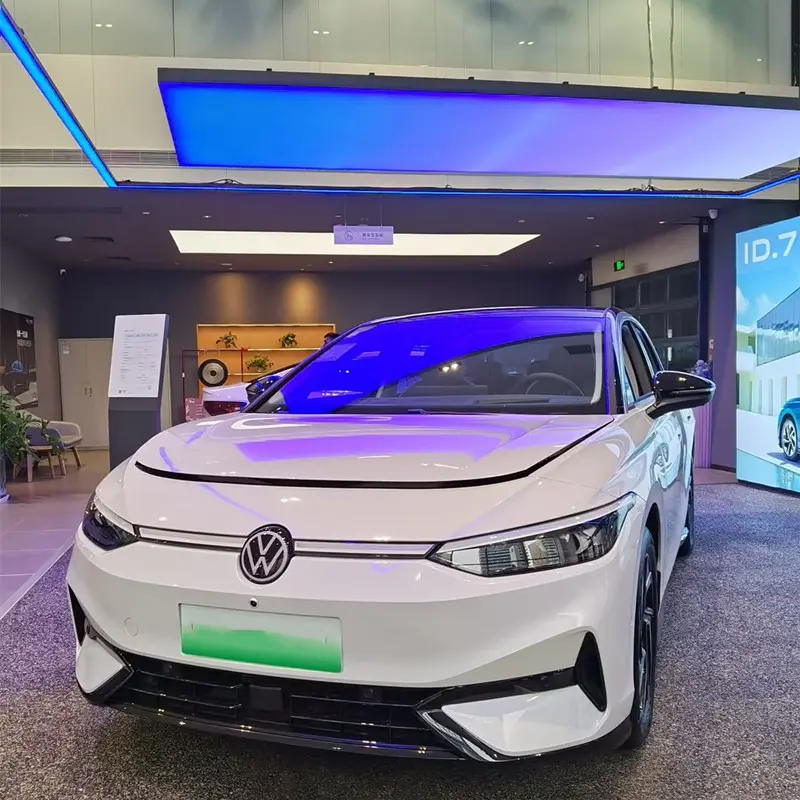 VW ID.7 Front LED Emblem (2023–Present) | Illuminated Front Badge Upgrade 2 VW ID 7 light up emblem installed on front grille