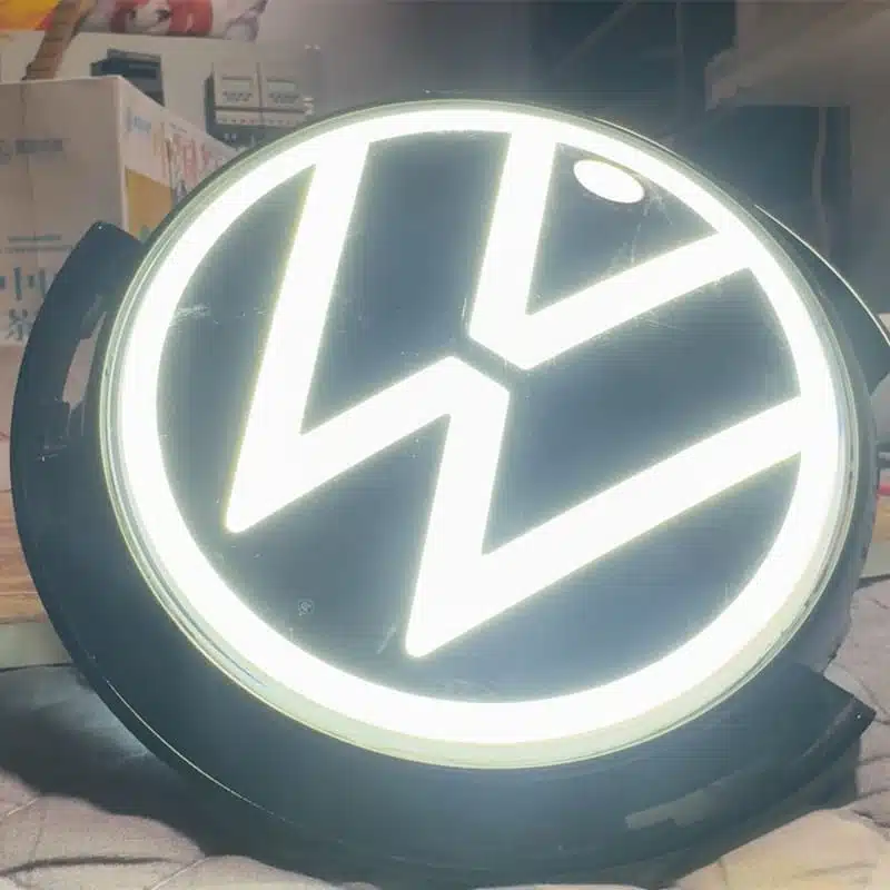 VW ID.7 Front LED Emblem (2023–Present) | Illuminated Front Badge Upgrade 7 illuminated LED VW ID7 light up emblem