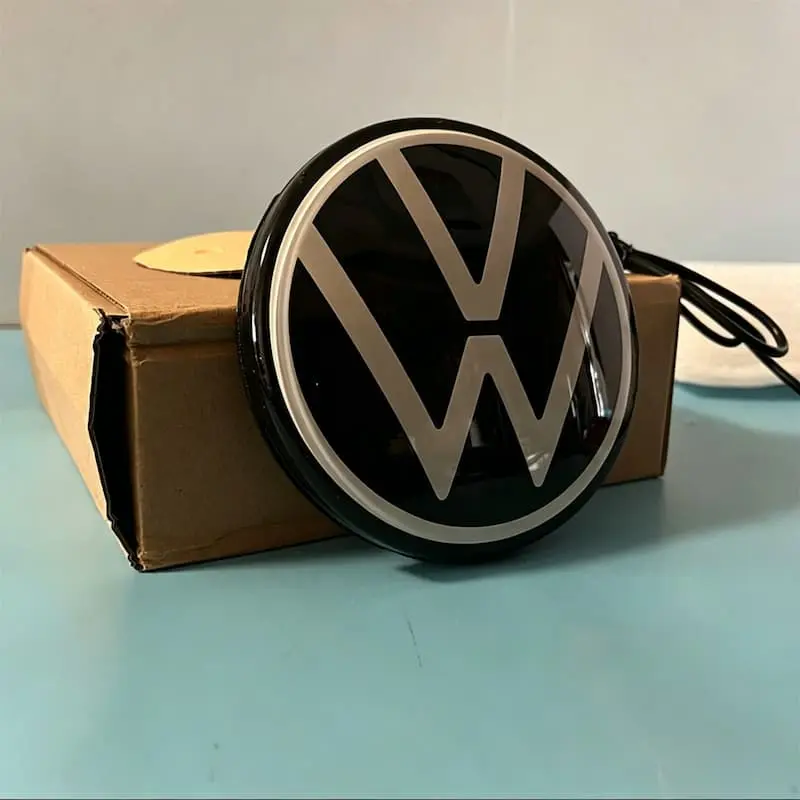 VW Passat Rear Red LED Emblem (2020–2024) 5 VW Passat LED Rear Emblem -White Color
