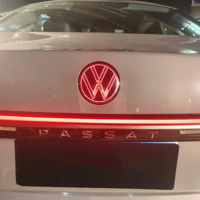 VW Passat Rear Red LED Emblem (2020–2024) 1 VW Passat Rear Red LED Emblem (2020–2024)