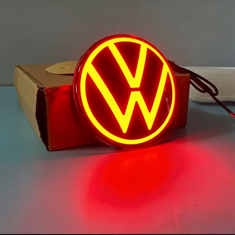 VW Passat Rear Red LED Emblem (2020–2024) 3 VW Passat Rear Red Light Up Emblem
