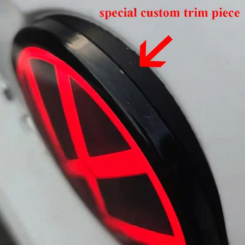 VW Tiguan Rear LED Red Emblem (2012–2025) – Illuminated Badge Upgrade 8 VW Rear LED Emblem Special Trim