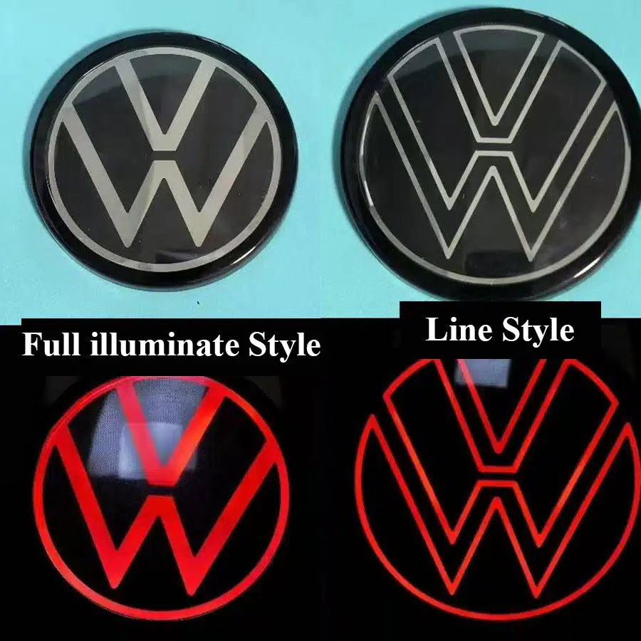 VW Tiguan Rear LED Red Emblem (2012–2025) – Illuminated Badge Upgrade 5 VW Rear LED Emblem Style