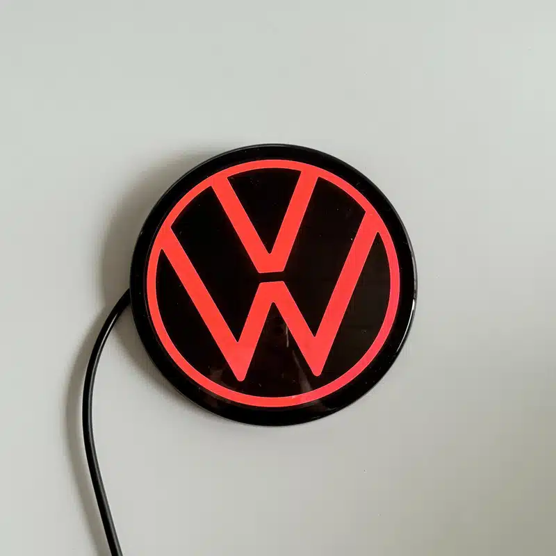 VW Tiguan Rear LED Red Emblem (2012–2025) – Illuminated Badge Upgrade 7 VW Rear Red LED Emblem