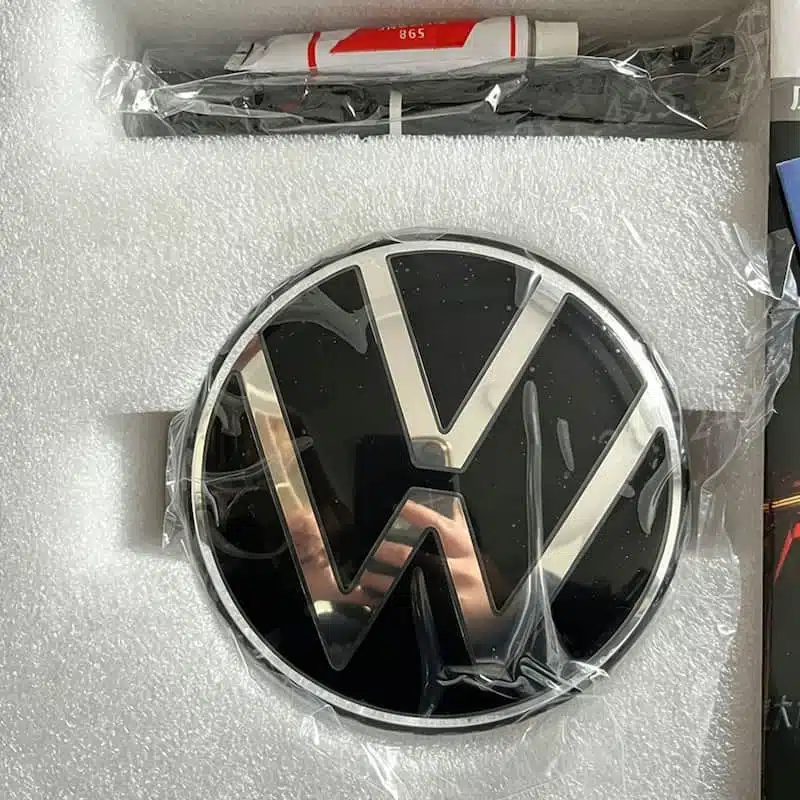 VW Taos Rear LED Red Emblem (2022–2024) – Illuminated Badge Upgrade 7 VW Taos Rear LED Emblem-Front View